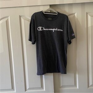CHAMPION  Black T-Shirt. Size M